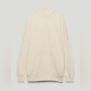 Aritzia Babaton Mockneck Sweater With Side Pockets